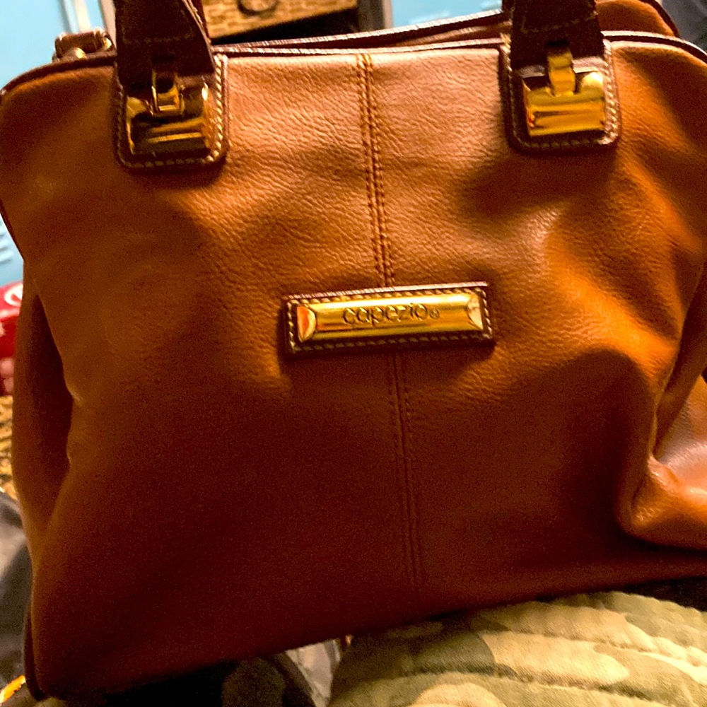 Capezio purse soft brown leather good quality no worn marks like new